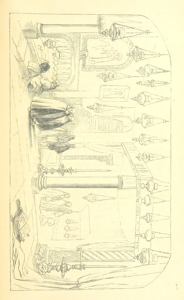 An illustration from A Pilgrimage through the Holy Land, explanatory of the Diorama of Jerusalem and the Holy Land, painted under the direction of Mr. W. Beverly, from original sketches ... by Mr. W. H. Bartlett. [With illustrations, 1850, leaf 45