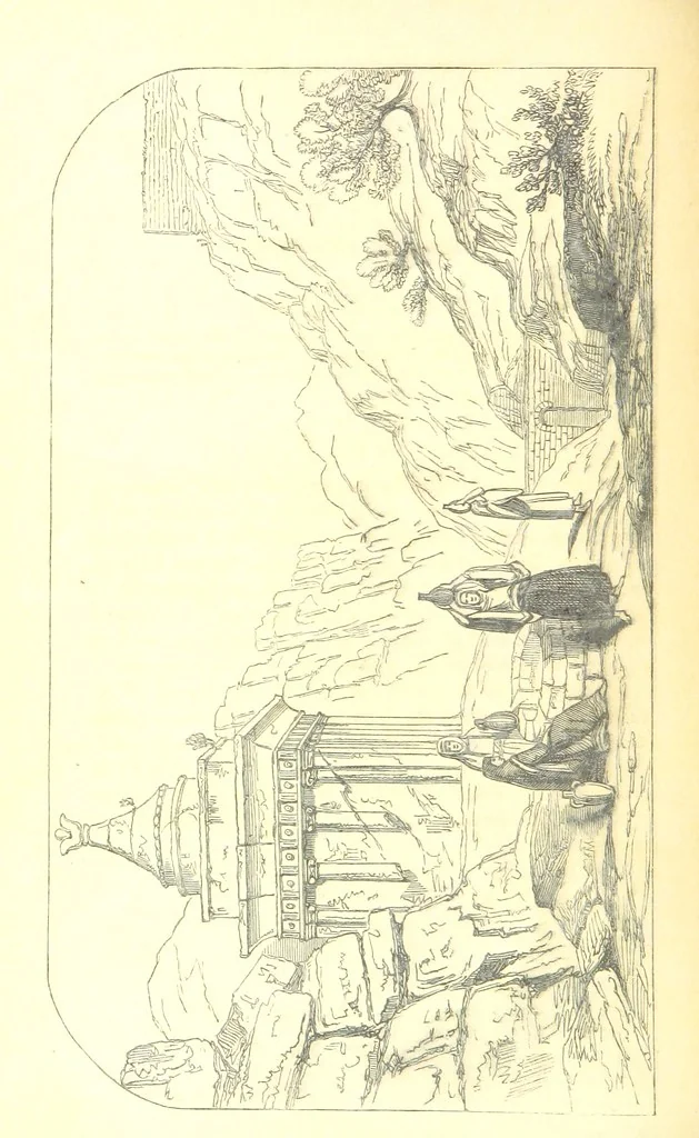 An illustration from A Pilgrimage through the Holy Land, explanatory of the Diorama of Jerusalem and the Holy Land, painted under the direction of Mr. W. Beverly, from original sketches ... by Mr. W. H. Bartlett. [With illustrations, 1850, leaf 70