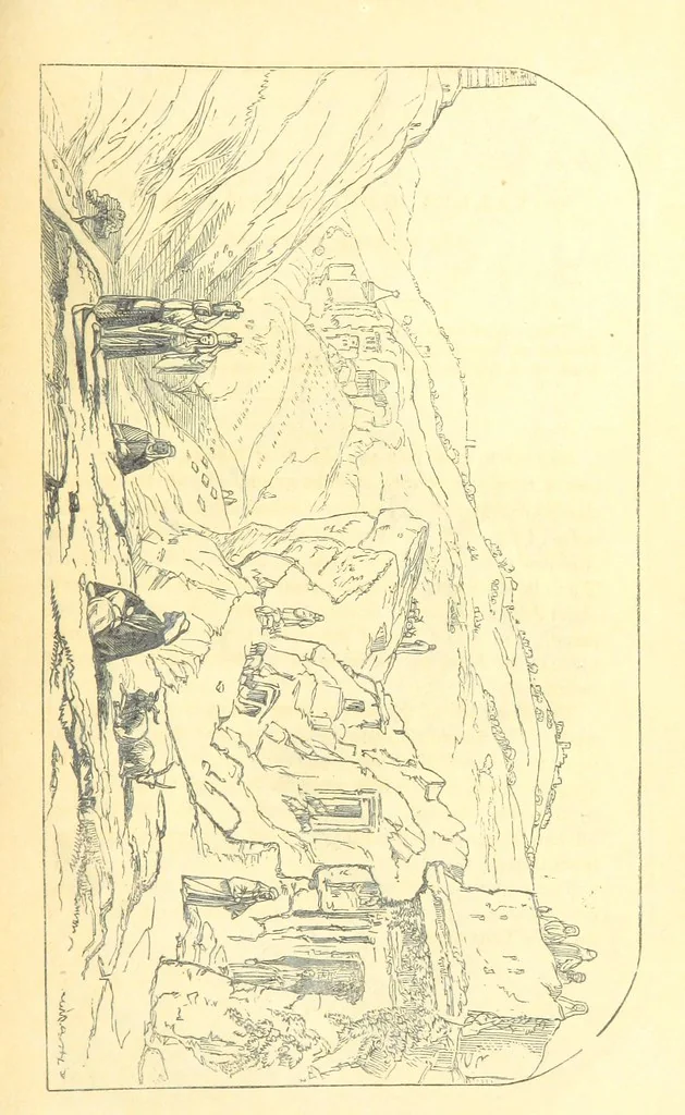 An illustration from A Pilgrimage through the Holy Land, explanatory of the Diorama of Jerusalem and the Holy Land, painted under the direction of Mr. W. Beverly, from original sketches ... by Mr. W. H. Bartlett. [With illustrations, 1850, leaf 73