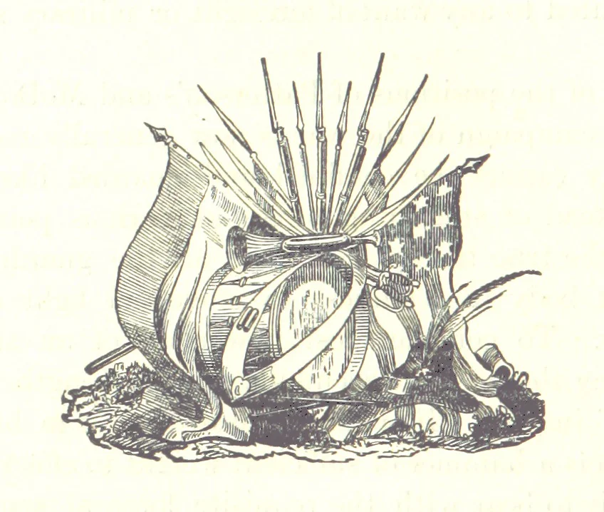 An illustration from Martial Deeds of Pennsylvania, 1876, leaf 142