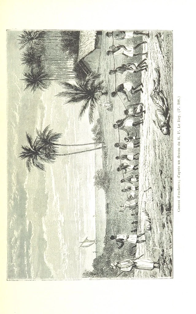 An illustration from A travers le Zanguebar. Voyage ... Par les PP. Baur et Le Roy ... Orné de 45 gravures ... Deuxième édition, 1887, leaf 109