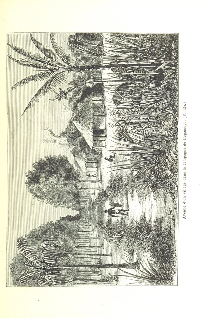 An illustration from A travers le Zanguebar. Voyage ... Par les PP. Baur et Le Roy ... Orné de 45 gravures ... Deuxième édition, 1887, leaf 129