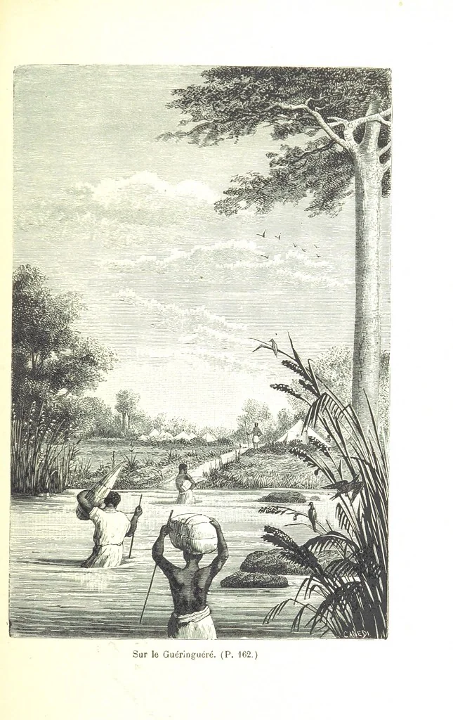 An illustration from A travers le Zanguebar. Voyage ... Par les PP. Baur et Le Roy ... Orné de 45 gravures ... Deuxième édition, 1887, leaf 169