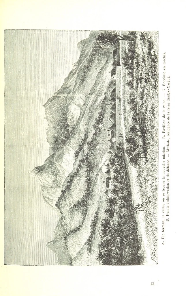 An illustration from A travers le Zanguebar. Voyage ... Par les PP. Baur et Le Roy ... Orné de 45 gravures ... Deuxième édition, 1887, leaf 197