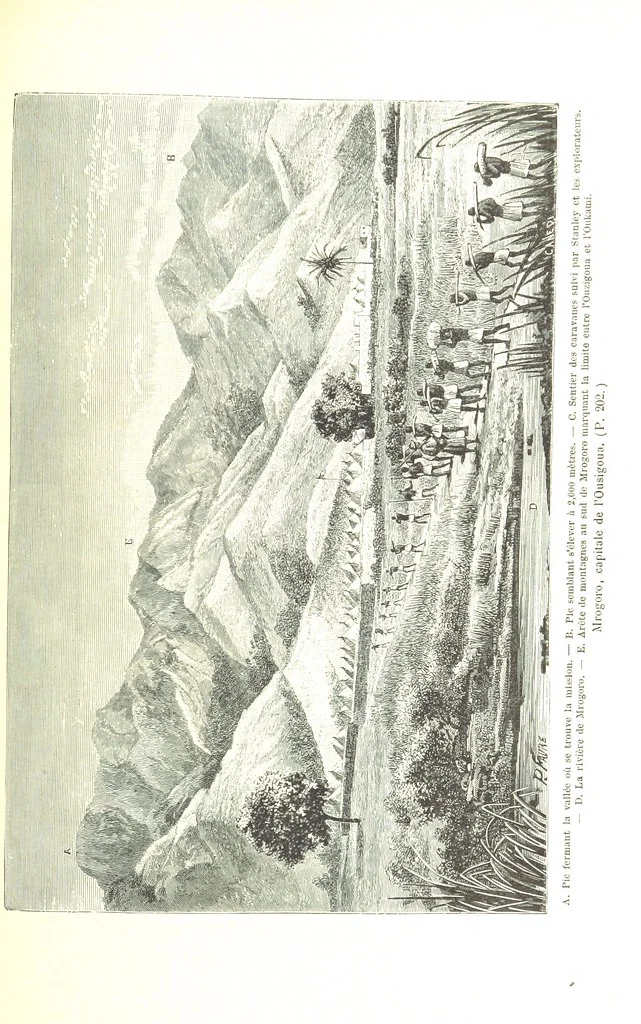 An illustration from A travers le Zanguebar. Voyage ... Par les PP. Baur et Le Roy ... Orné de 45 gravures ... Deuxième édition, 1887, leaf 209