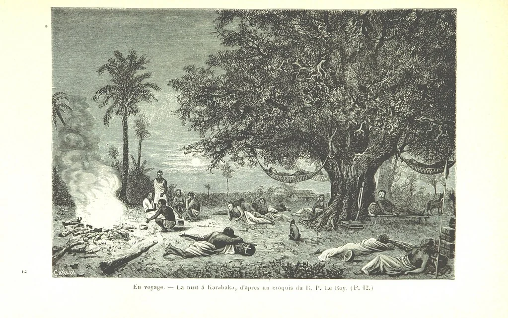 An illustration from A travers le Zanguebar. Voyage ... Par les PP. Baur et Le Roy ... Orné de 45 gravures ... Deuxième édition, 1887, leaf 21