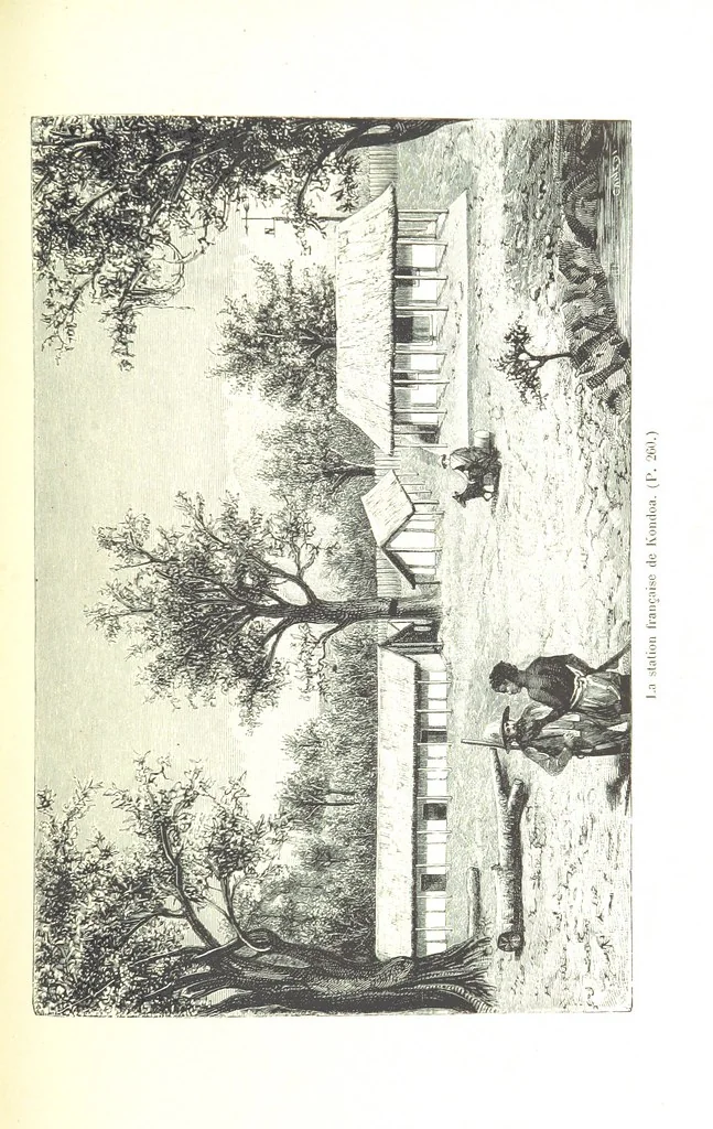 An illustration from A travers le Zanguebar. Voyage ... Par les PP. Baur et Le Roy ... Orné de 45 gravures ... Deuxième édition, 1887, leaf 265