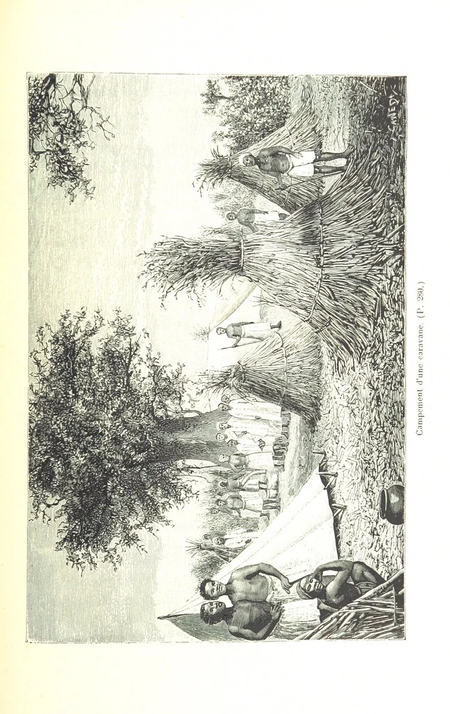 An illustration from A travers le Zanguebar. Voyage ... Par les PP. Baur et Le Roy ... Orné de 45 gravures ... Deuxième édition, 1887, leaf 281