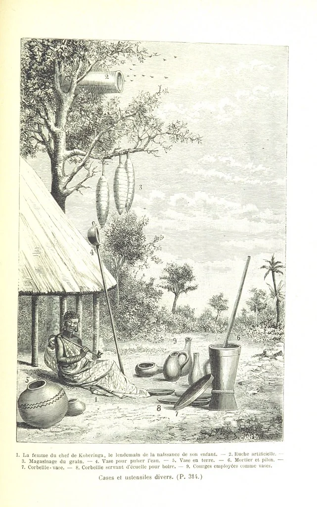 An illustration from A travers le Zanguebar. Voyage ... Par les PP. Baur et Le Roy ... Orné de 45 gravures ... Deuxième édition, 1887, leaf 321