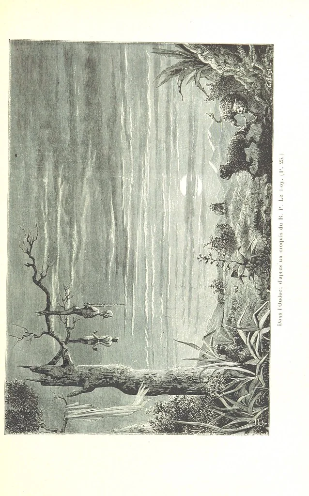 An illustration from A travers le Zanguebar. Voyage ... Par les PP. Baur et Le Roy ... Orné de 45 gravures ... Deuxième édition, 1887, leaf 33