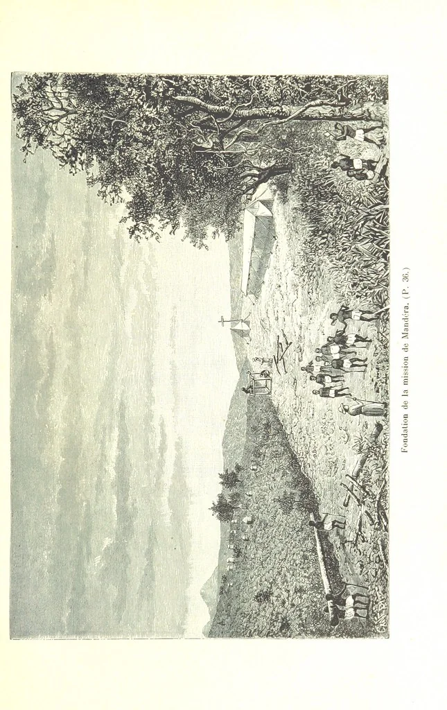 An illustration from A travers le Zanguebar. Voyage ... Par les PP. Baur et Le Roy ... Orné de 45 gravures ... Deuxième édition, 1887, leaf 57