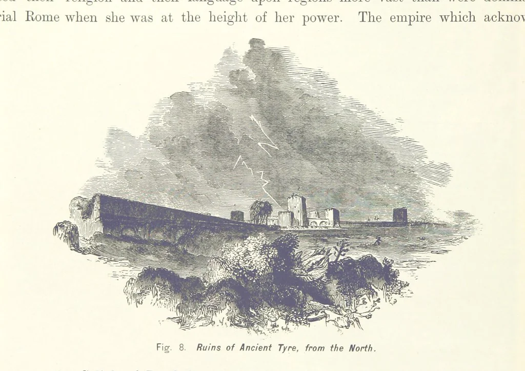 An illustration from Gately's World's Progress. A general history of the earth's construction and of the advancement of mankind ... Edited by C. E. Beale. Édition de luxe, 1886, leaf 232