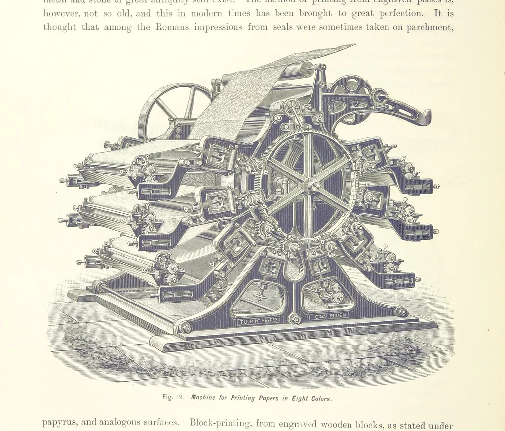 An illustration from Gately's World's Progress. A general history of the earth's construction and of the advancement of mankind ... Edited by C. E. Beale. Édition de luxe, 1886, leaf 308