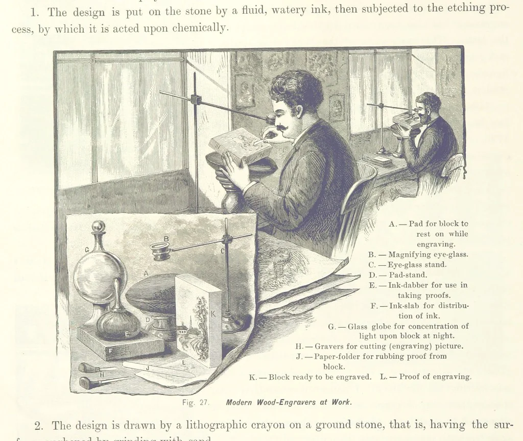 An illustration from Gately's World's Progress. A general history of the earth's construction and of the advancement of mankind ... Edited by C. E. Beale. Édition de luxe, 1886, leaf 312