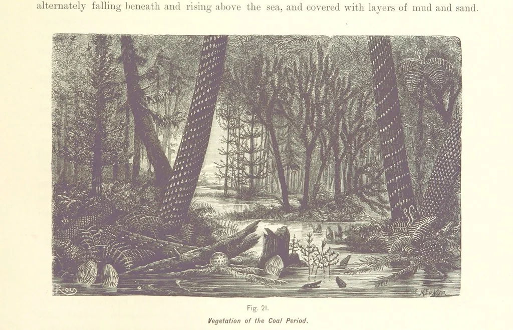 An illustration from Gately's World's Progress. A general history of the earth's construction and of the advancement of mankind ... Edited by C. E. Beale. Édition de luxe, 1886, leaf 33
