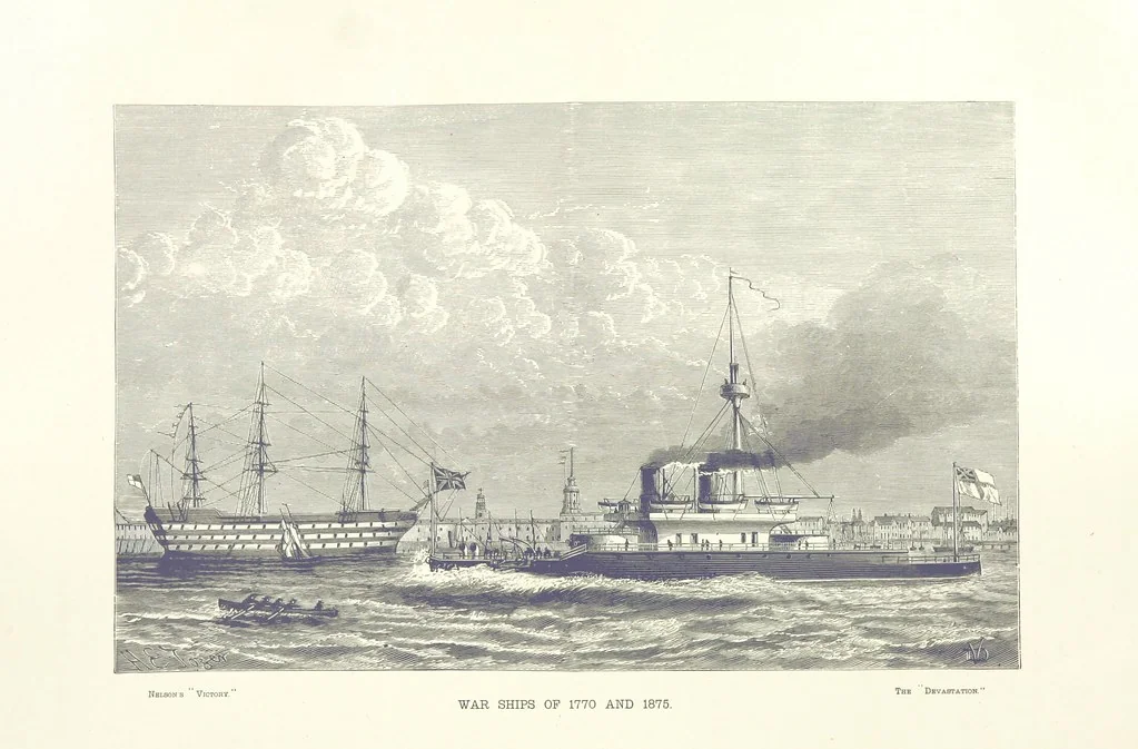 An illustration from Gately's World's Progress. A general history of the earth's construction and of the advancement of mankind ... Edited by C. E. Beale. Édition de luxe, 1886, leaf 332
