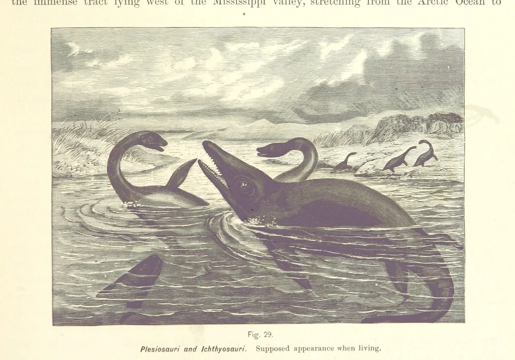 An illustration from Gately's World's Progress. A general history of the earth's construction and of the advancement of mankind ... Edited by C. E. Beale. Édition de luxe, 1886, leaf 37