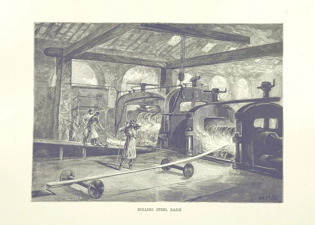 An illustration from Gately's World's Progress. A general history of the earth's construction and of the advancement of mankind ... Edited by C. E. Beale. Édition de luxe, 1886, leaf 380