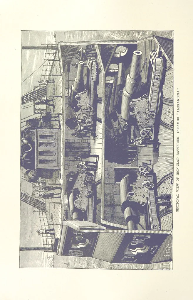 An illustration from Gately's World's Progress. A general history of the earth's construction and of the advancement of mankind ... Edited by C. E. Beale. Édition de luxe, 1886, leaf 444