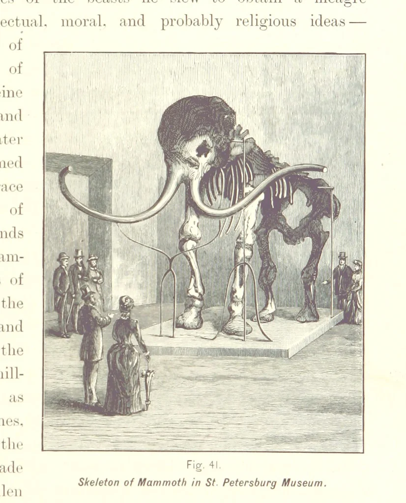 An illustration from Gately's World's Progress. A general history of the earth's construction and of the advancement of mankind ... Edited by C. E. Beale. Édition de luxe, 1886, leaf 71