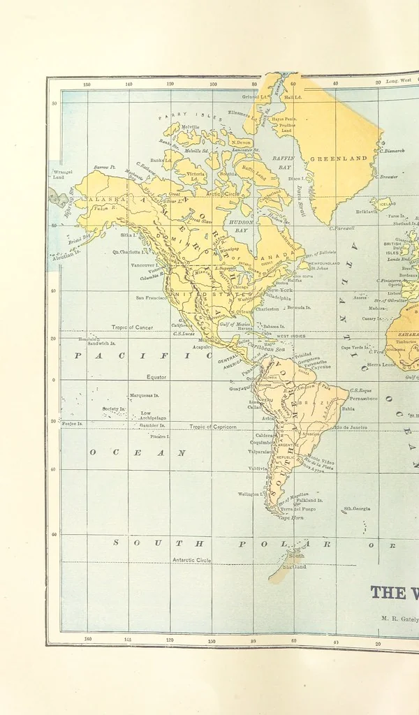 An illustration from Gately's World's Progress. A general history of the earth's construction and of the advancement of mankind ... Edited by C. E. Beale. Édition de luxe, 1886, leaf 8