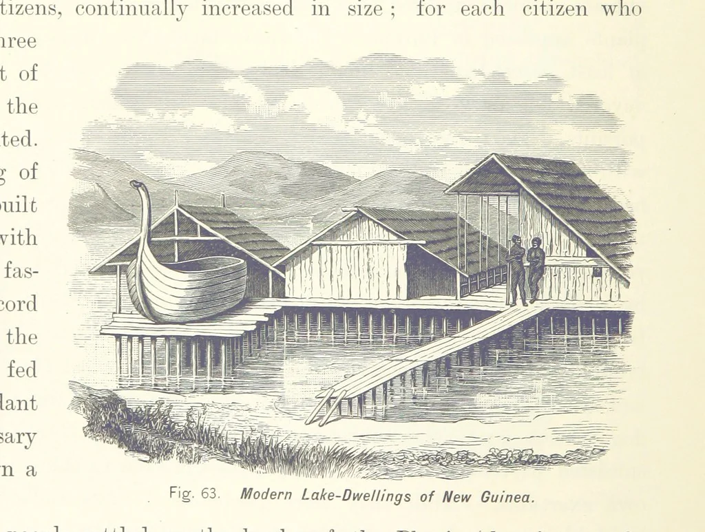 An illustration from Gately's World's Progress. A general history of the earth's construction and of the advancement of mankind ... Edited by C. E. Beale. Édition de luxe, 1886, leaf 80