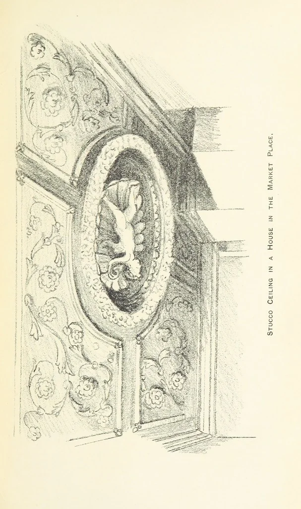 An illustration from Walks about Warrington towards the beginning of the present century, etc, 1887, leaf 55