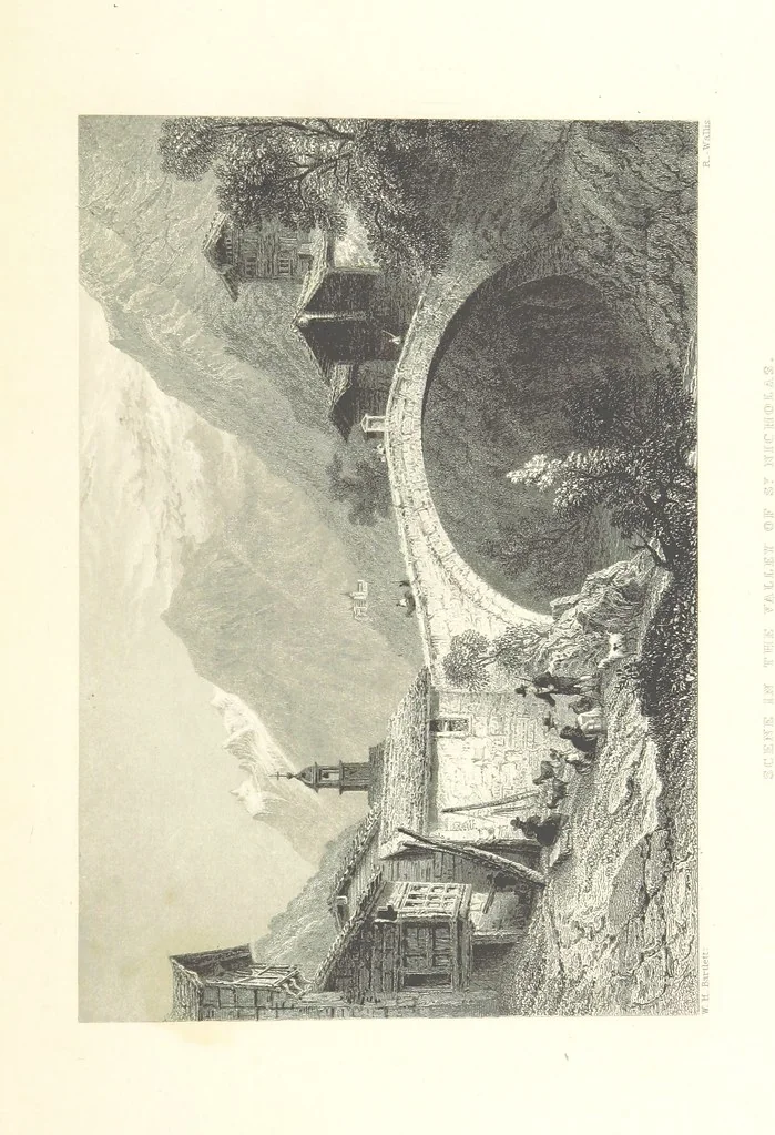 An illustration from Switzerland. Illustrated in a series of views taken expressly for this work by W. H. Bartlett. [With a map, 1836, leaf 111