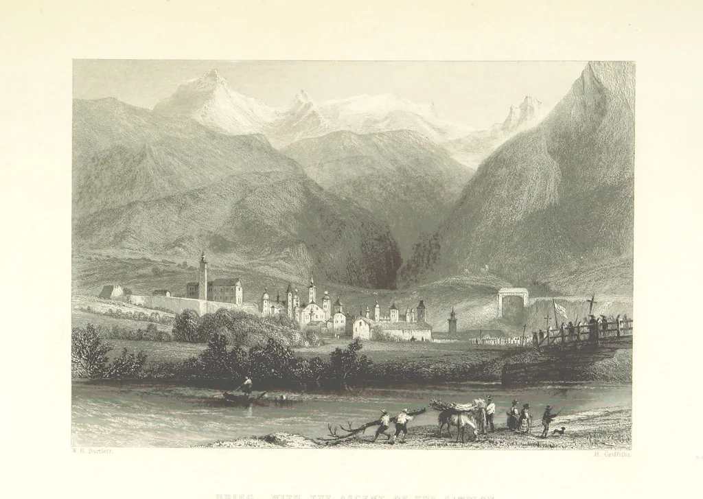 An illustration from Switzerland. Illustrated in a series of views taken expressly for this work by W. H. Bartlett. [With a map, 1836, leaf 118