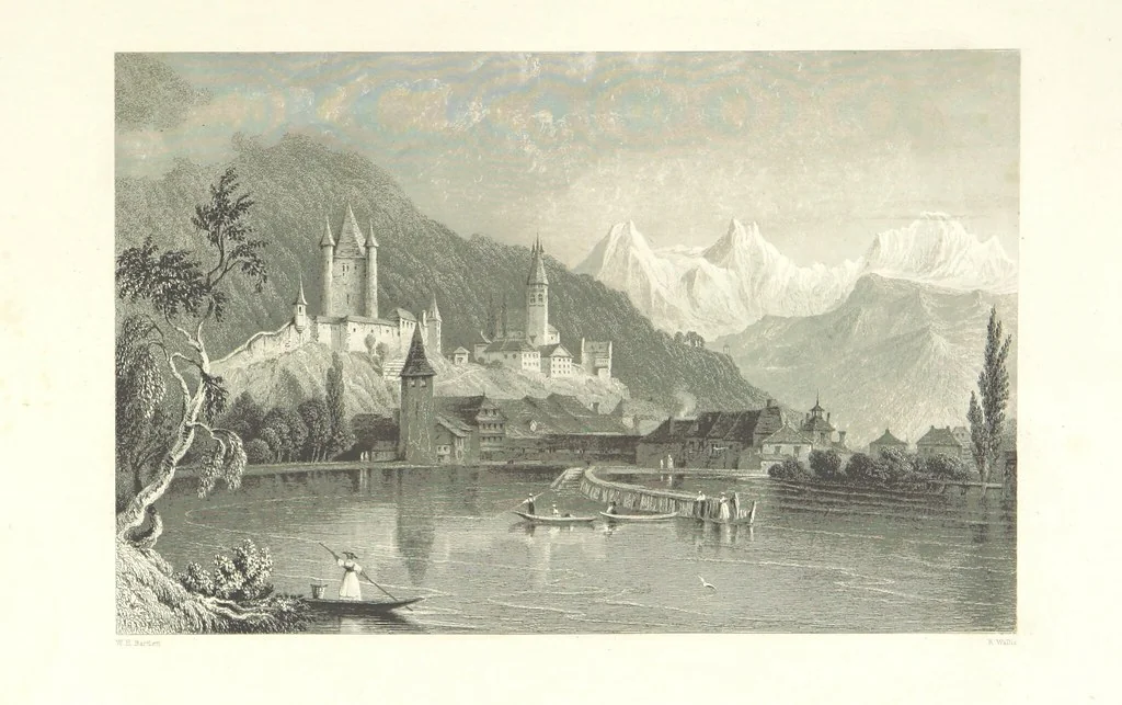 An illustration from Switzerland. Illustrated in a series of views taken expressly for this work by W. H. Bartlett. [With a map, 1836, leaf 112
