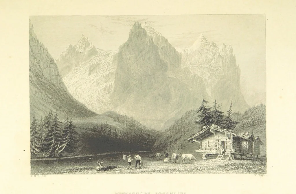 An illustration from Switzerland. Illustrated in a series of views taken expressly for this work by W. H. Bartlett. [With a map, 1836, leaf 154