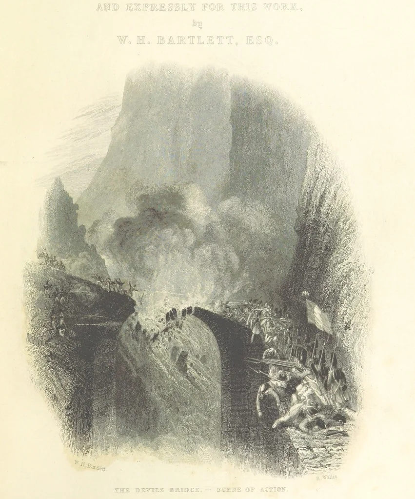 An illustration from Switzerland. Illustrated in a series of views taken expressly for this work by W. H. Bartlett. [With a map, 1836, leaf 5