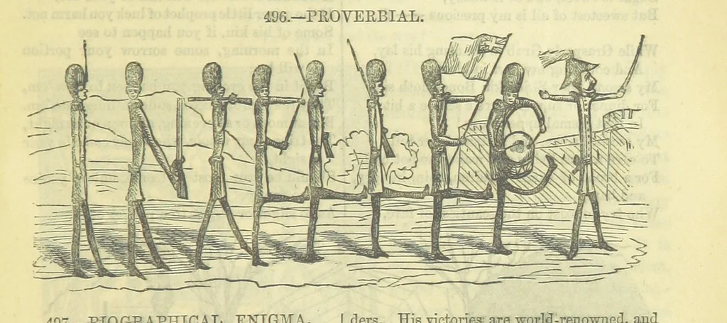 An illustration from Beeton's Brave Tales, Bold Ballads, and Travels and Perils by Land and Sea. Illustrated ... Edited by S. O. Beeton, 1872, leaf 1069