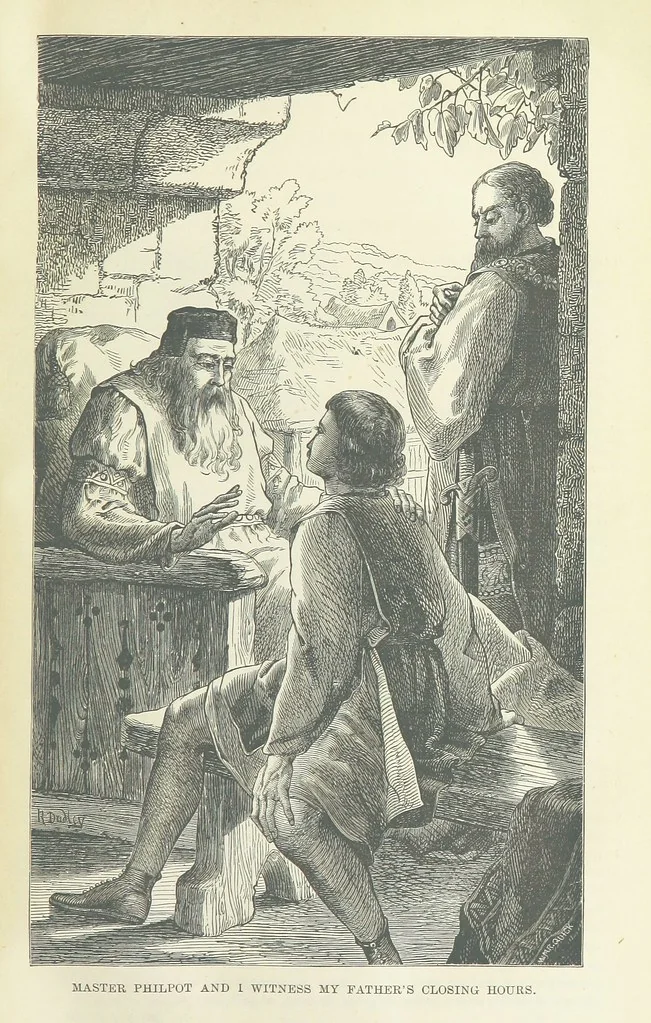 An illustration from Beeton's Brave Tales, Bold Ballads, and Travels and Perils by Land and Sea. Illustrated ... Edited by S. O. Beeton, 1872, leaf 15