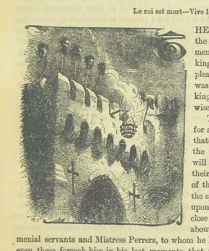 An illustration from Beeton's Brave Tales, Bold Ballads, and Travels and Perils by Land and Sea. Illustrated ... Edited by S. O. Beeton, 1872, leaf 187