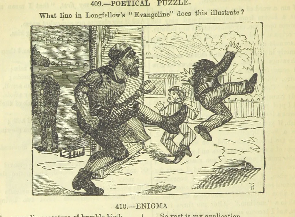 An illustration from Beeton's Brave Tales, Bold Ballads, and Travels and Perils by Land and Sea. Illustrated ... Edited by S. O. Beeton, 1872, leaf 218