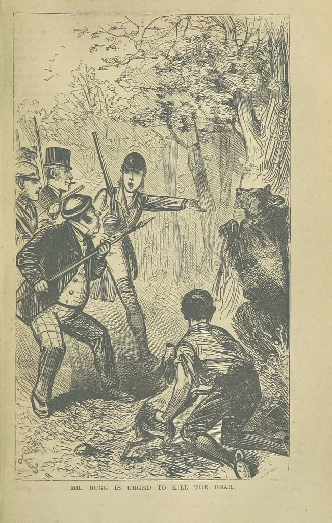 An illustration from Beeton's Brave Tales, Bold Ballads, and Travels and Perils by Land and Sea. Illustrated ... Edited by S. O. Beeton, 1872, leaf 355