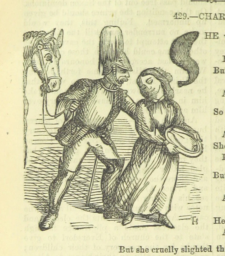 An illustration from Beeton's Brave Tales, Bold Ballads, and Travels and Perils by Land and Sea. Illustrated ... Edited by S. O. Beeton, 1872, leaf 420