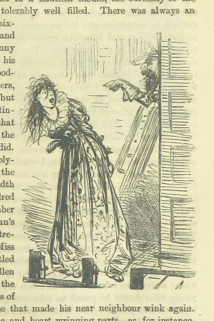 An illustration from Beeton's Brave Tales, Bold Ballads, and Travels and Perils by Land and Sea. Illustrated ... Edited by S. O. Beeton, 1872, leaf 43