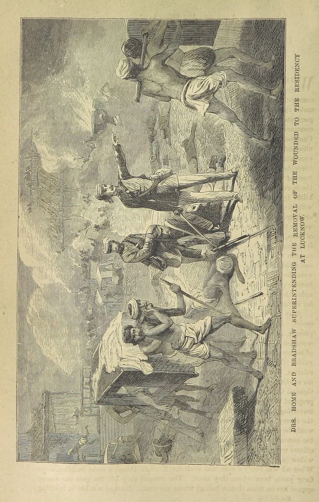 An illustration from Beeton's Brave Tales, Bold Ballads, and Travels and Perils by Land and Sea. Illustrated ... Edited by S. O. Beeton, 1872, leaf 458