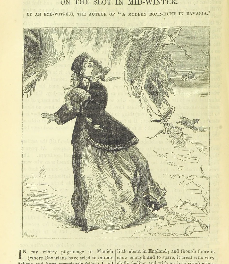 An illustration from Beeton's Brave Tales, Bold Ballads, and Travels and Perils by Land and Sea. Illustrated ... Edited by S. O. Beeton, 1872, leaf 516