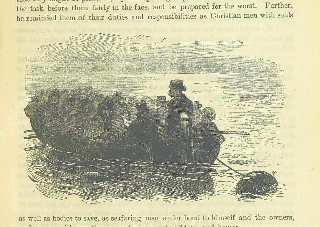 An illustration from Beeton's Brave Tales, Bold Ballads, and Travels and Perils by Land and Sea. Illustrated ... Edited by S. O. Beeton, 1872, leaf 541