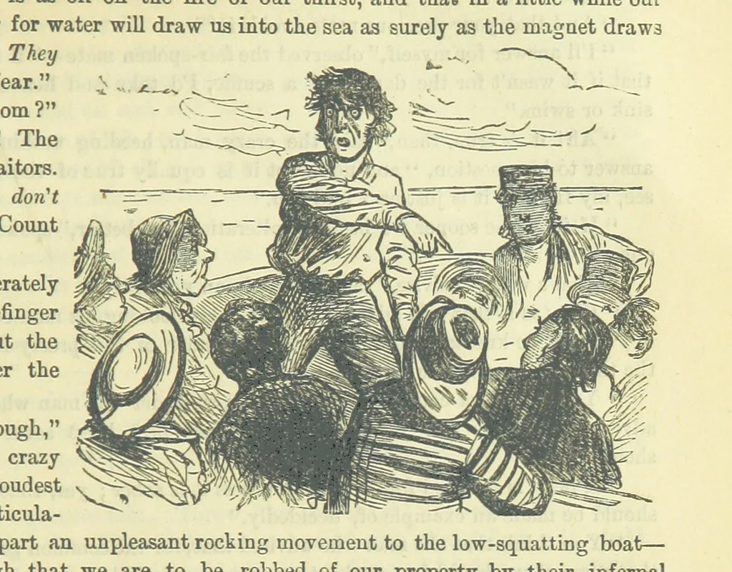 An illustration from Beeton's Brave Tales, Bold Ballads, and Travels and Perils by Land and Sea. Illustrated ... Edited by S. O. Beeton, 1872, leaf 545