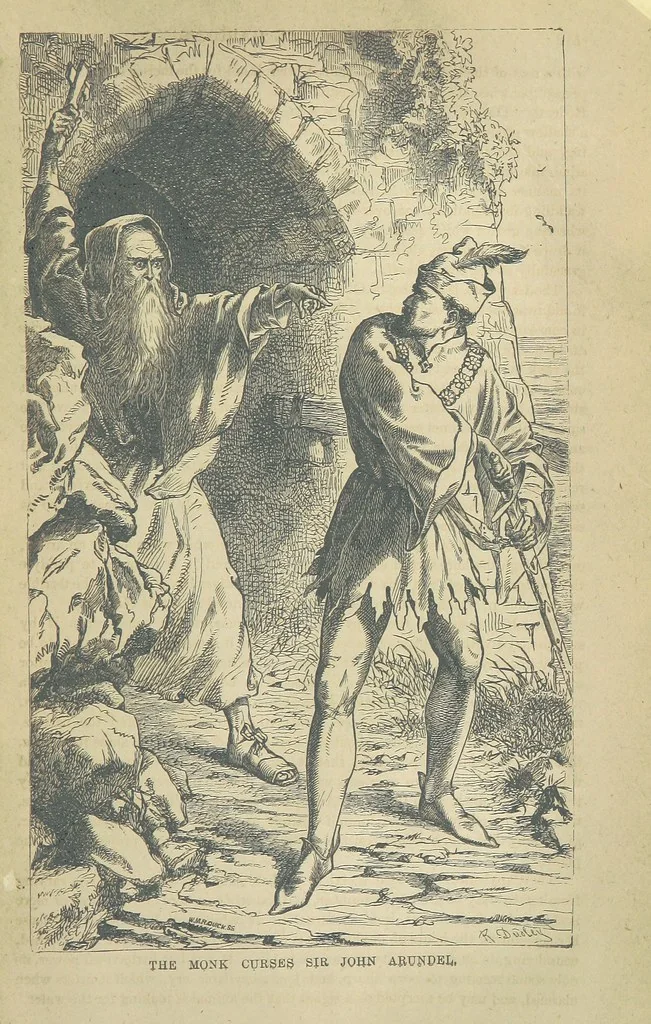 An illustration from Beeton's Brave Tales, Bold Ballads, and Travels and Perils by Land and Sea. Illustrated ... Edited by S. O. Beeton, 1872, leaf 559