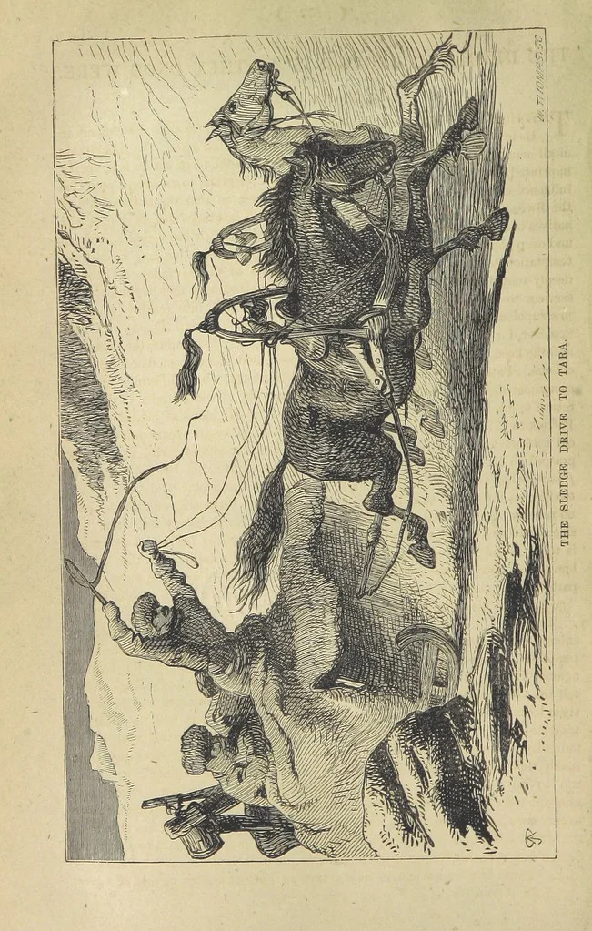 An illustration from Beeton's Brave Tales, Bold Ballads, and Travels and Perils by Land and Sea. Illustrated ... Edited by S. O. Beeton, 1872, leaf 628