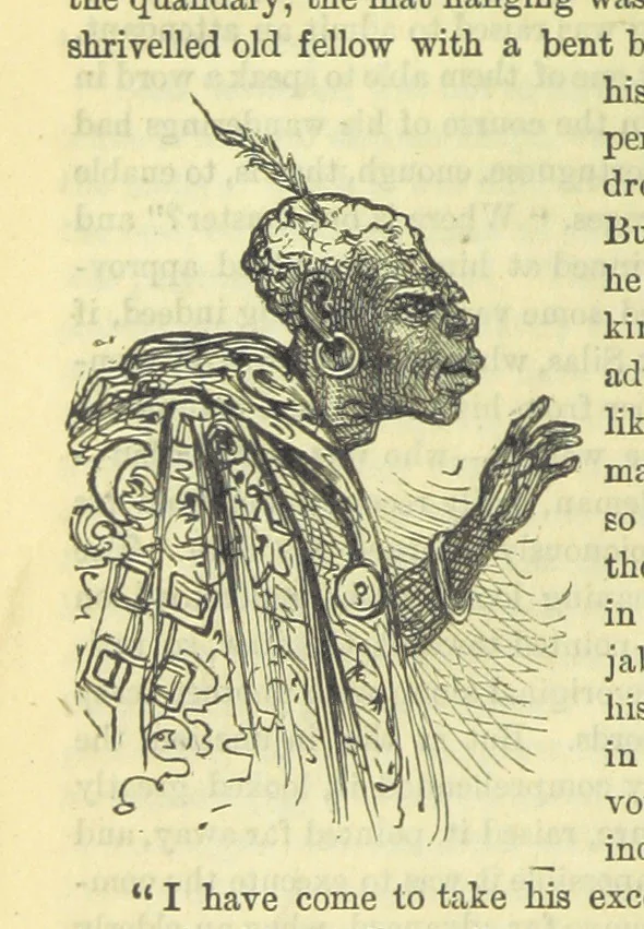 An illustration from Beeton's Brave Tales, Bold Ballads, and Travels and Perils by Land and Sea. Illustrated ... Edited by S. O. Beeton, 1872, leaf 848
