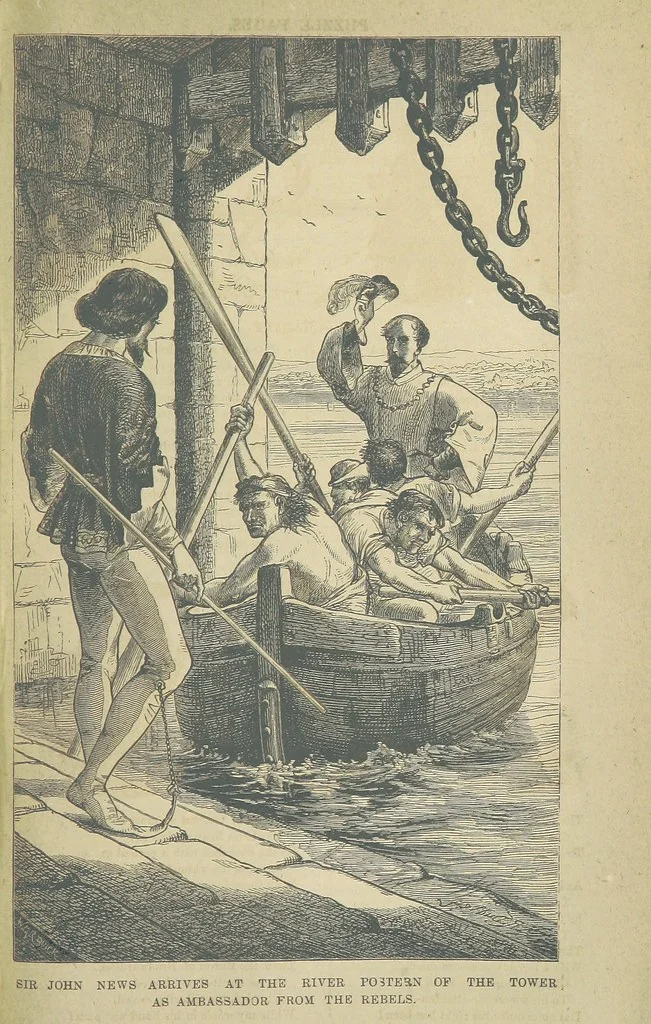 An illustration from Beeton's Brave Tales, Bold Ballads, and Travels and Perils by Land and Sea. Illustrated ... Edited by S. O. Beeton, 1872, leaf 865