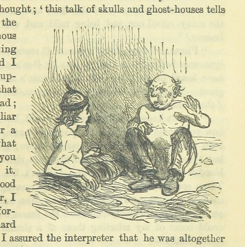 An illustration from Beeton's Brave Tales, Bold Ballads, and Travels and Perils by Land and Sea. Illustrated ... Edited by S. O. Beeton, 1872, leaf 925