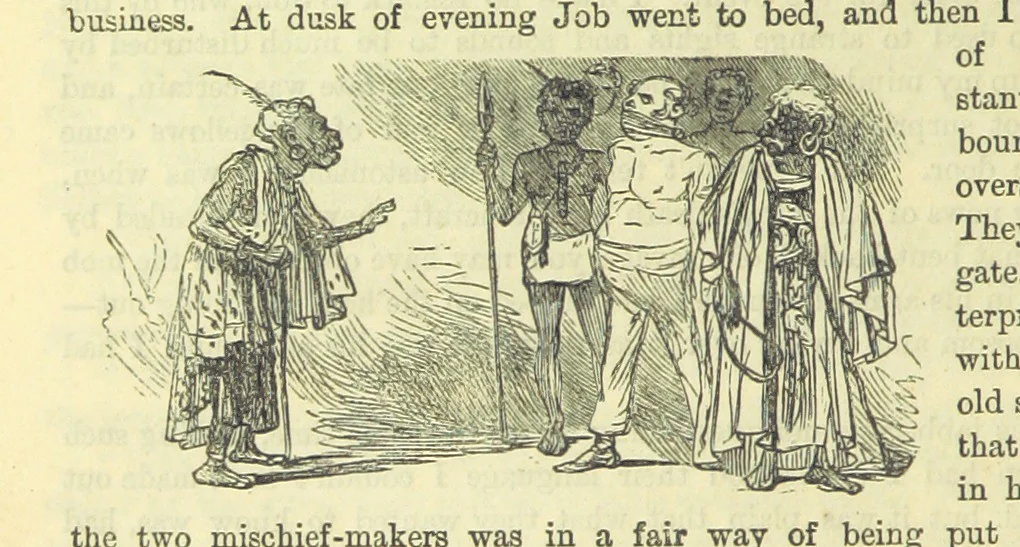 An illustration from Beeton's Brave Tales, Bold Ballads, and Travels and Perils by Land and Sea. Illustrated ... Edited by S. O. Beeton, 1872, leaf 932
