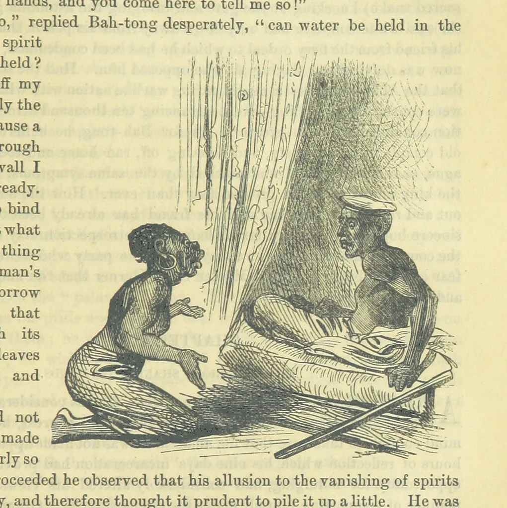 An illustration from Beeton's Brave Tales, Bold Ballads, and Travels and Perils by Land and Sea. Illustrated ... Edited by S. O. Beeton, 1872, leaf 985